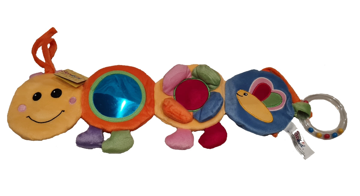 Sunkid Plüsch Raupe Baby Activity ca. 36 cm lang (A)