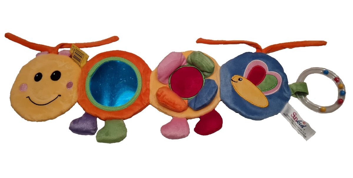 Sunkid Plüsch Raupe Baby Activity ca. 36 cm lang (A)