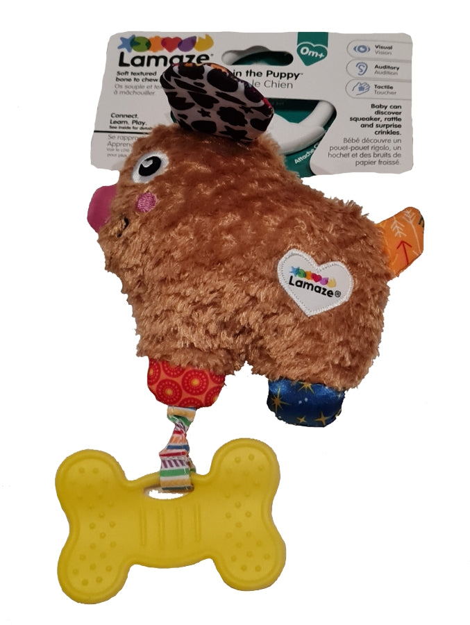 Lamaze Pippin der Welpe Plüsch von Geburt an, Greifen, Motorik, Hören (A)