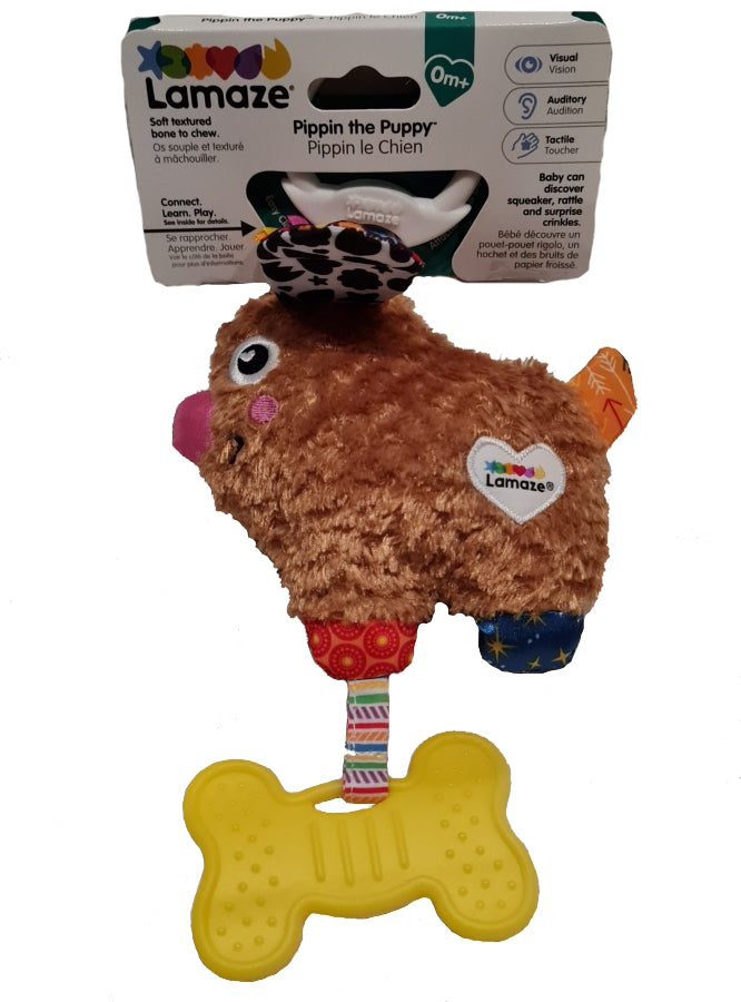 Lamaze Pippin der Welpe Plüsch von Geburt an, Greifen, Motorik, Hören (A)