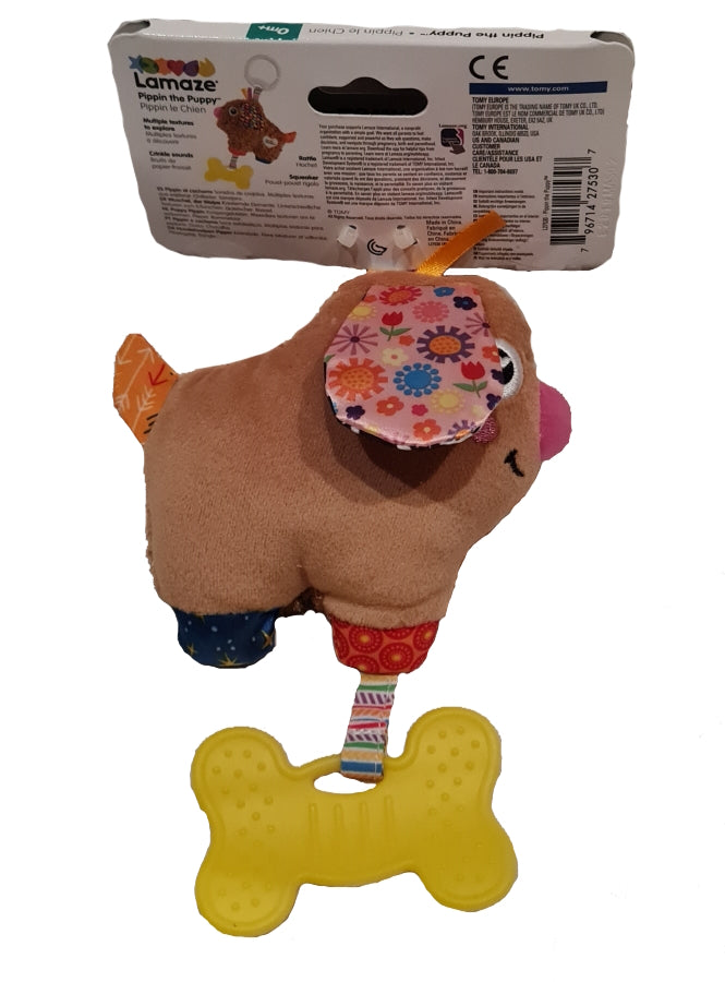 Lamaze Pippin der Welpe Plüsch von Geburt an, Greifen, Motorik, Hören (A)