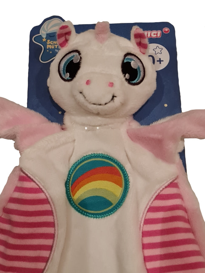 Nici Plüsch Schmusetuch Knuffeltuch Schnuffeltuch "Sweat Dreams" rosa/weiß ca. 28x12x6,5 cm (A)
