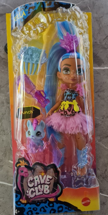 Mattel Cave Club Puppe ca. 20 cm Tella mit Hunch (A)