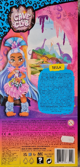 Mattel Cave Club Puppe ca. 20 cm Tella mit Hunch (A)