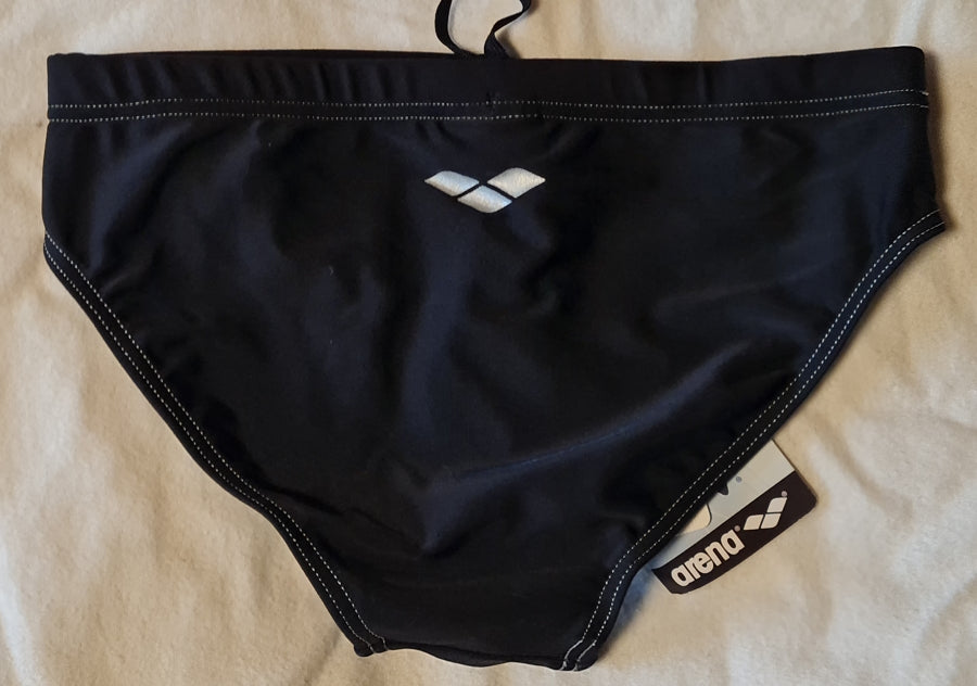 Arena Jungen Badehose Satmix JR Gr. 140 (10y) schwarz metallic silber (A)