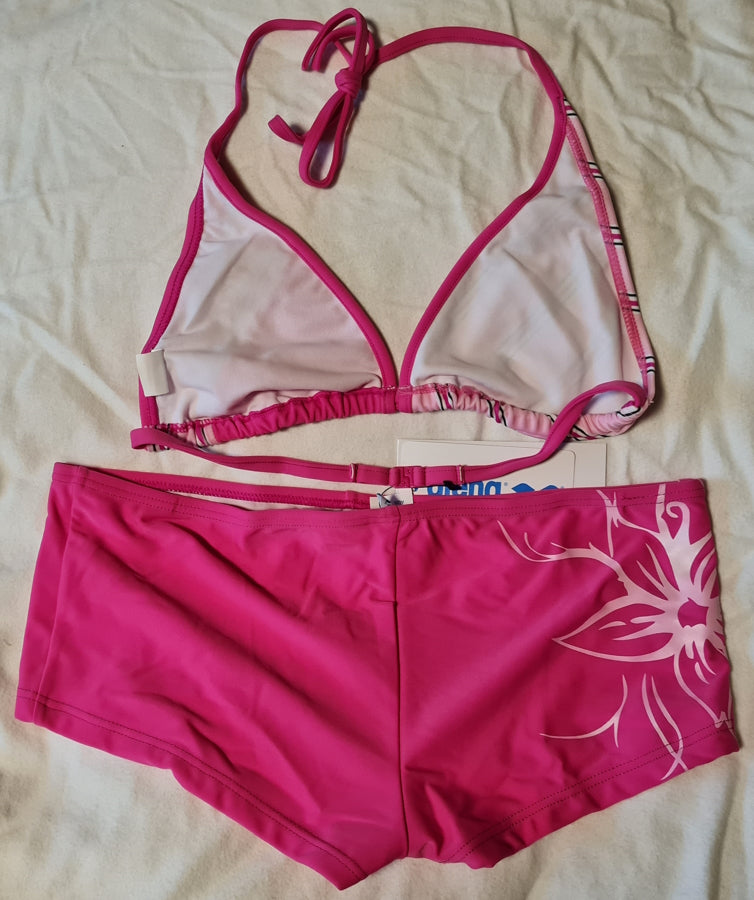 Arena Lark Damen Bikini bubble pink multi/fuchsia Gr. 38 NEU (A)