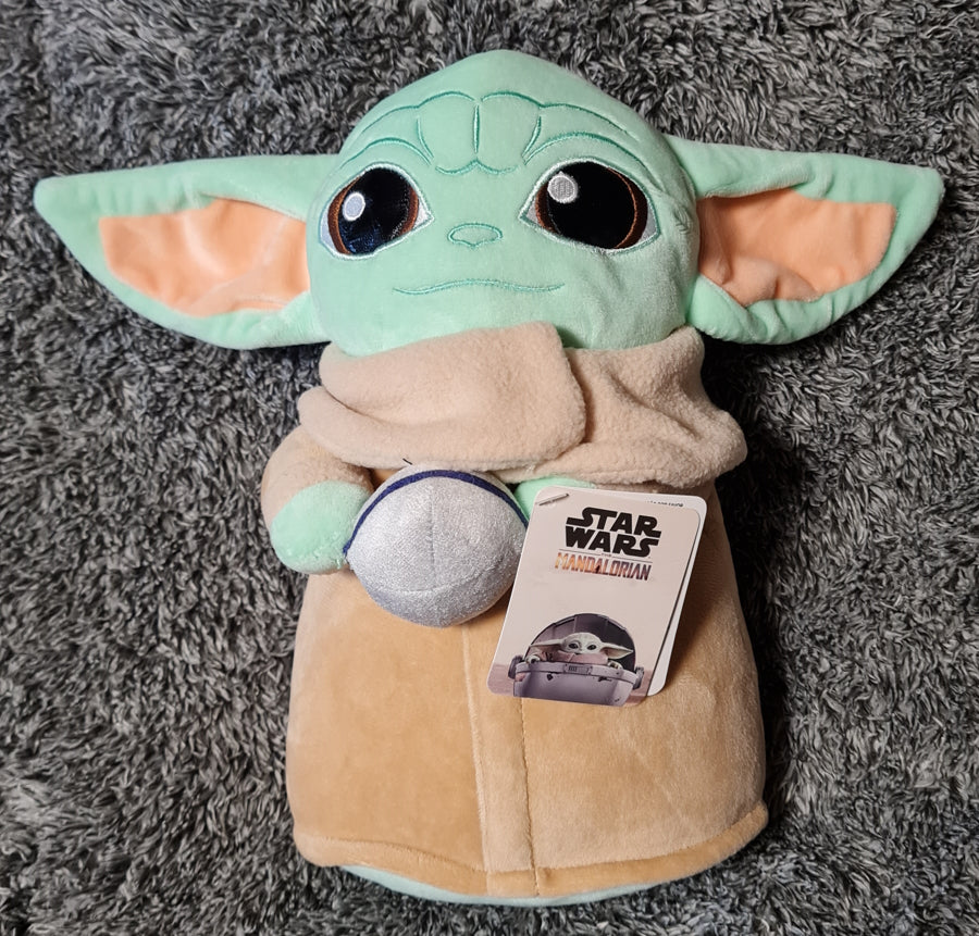 StarWars Mandaloiran Grogu The Child Baby Yoda ca. 30cm NEU (A)