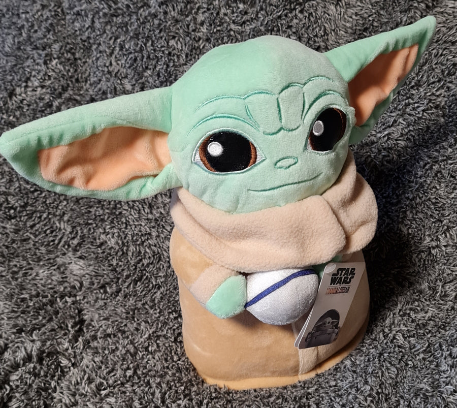 StarWars Mandaloiran Grogu The Child Baby Yoda ca. 30cm NEU (A)
