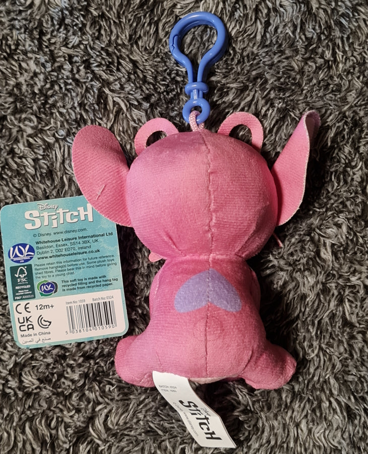Disney Stitch Bagclip Schlüsselanhänger 3-fach sortiert ca. 11,5 cm NEU (A)