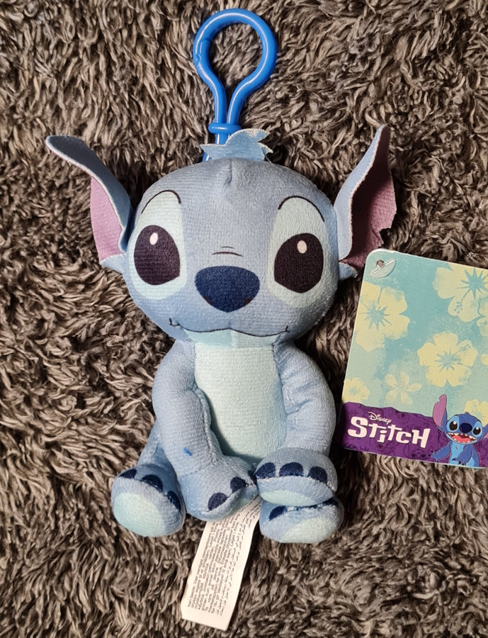 Disney Stitch Bagclip Schlüsselanhänger 3-fach sortiert ca. 11,5 cm NEU (A)