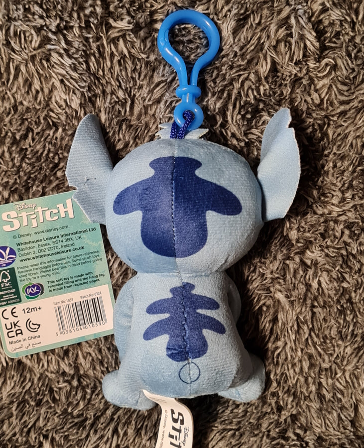 Disney Stitch Bagclip Schlüsselanhänger 3-fach sortiert ca. 11,5 cm NEU (A)