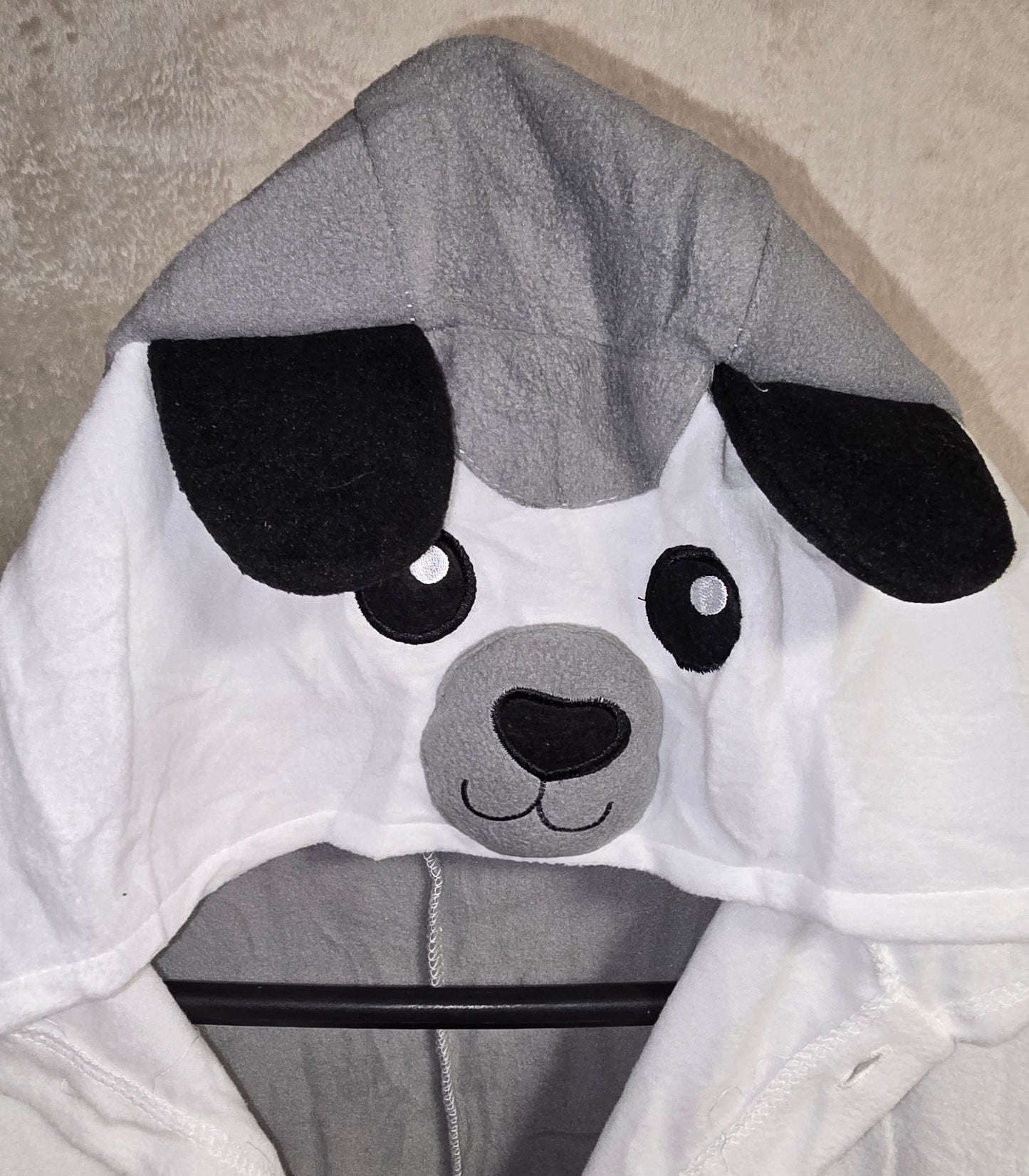 Panda Kostüm grau/weiß Gr. S ca. 155-162 cm (A)