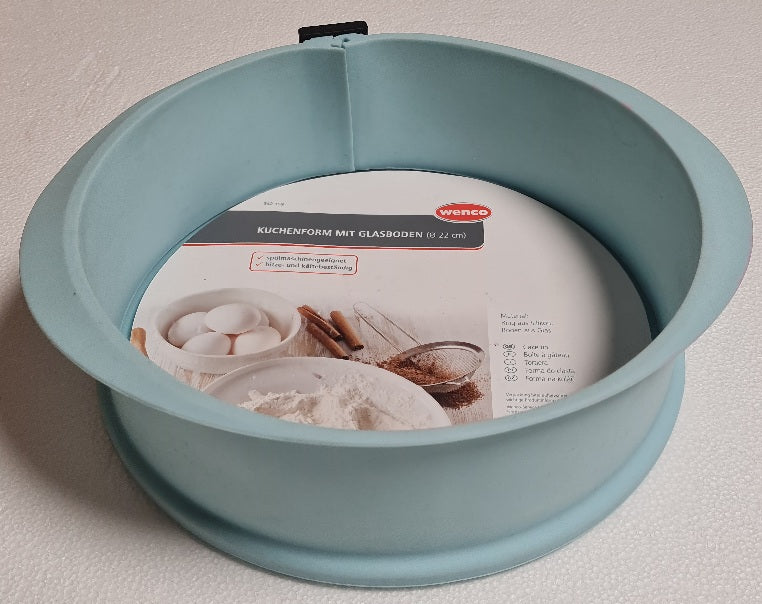 Wenco Kuchenform/Springform mit Glasboden D 22 cm (B)