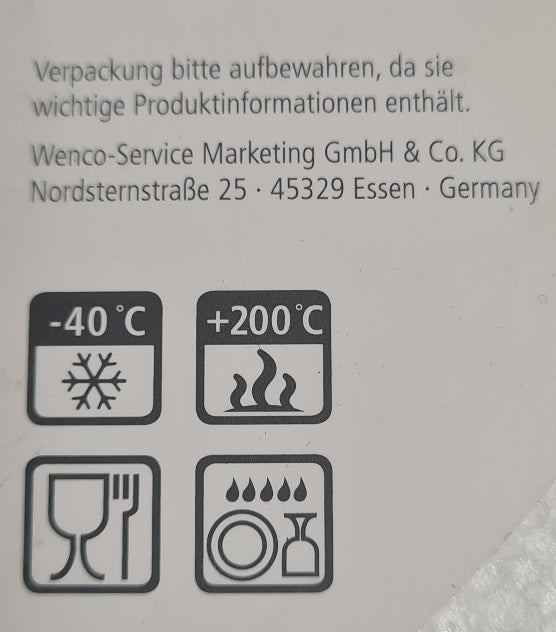 Wenco Kuchenform/Springform mit Glasboden D 22 cm (B)