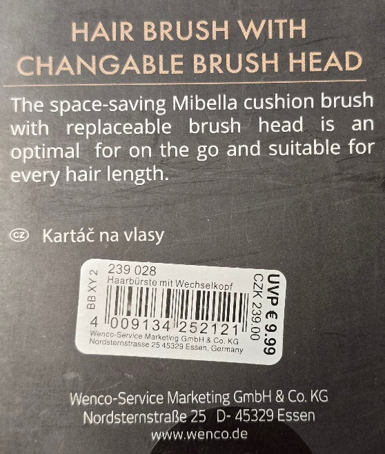 Mibella Professional Haarbürste mit Wechselkopf lila/schwarz (A)