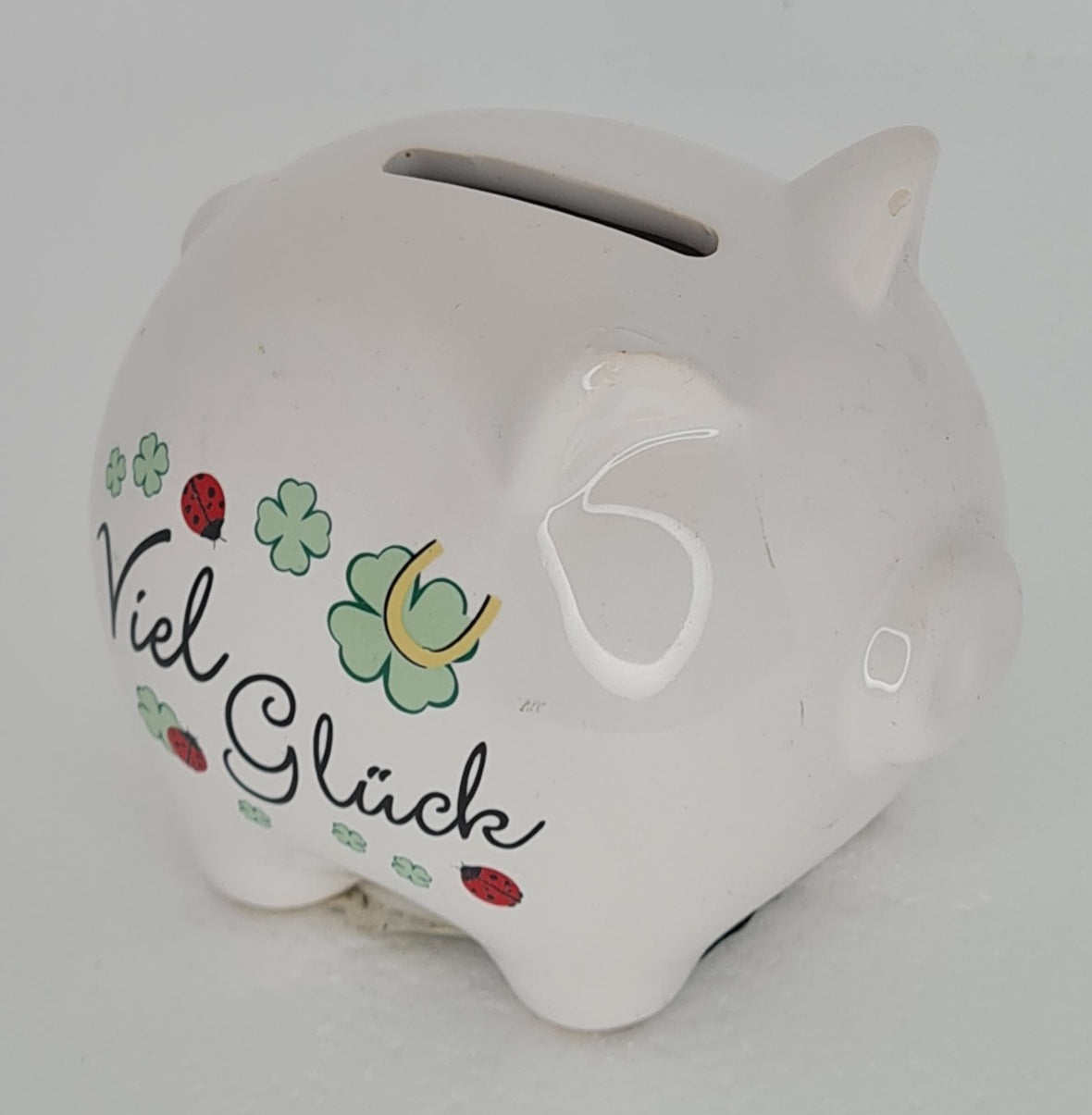 Glücksschwein "Viel Glück" ca. 9,5x7x7,5 cm (B)