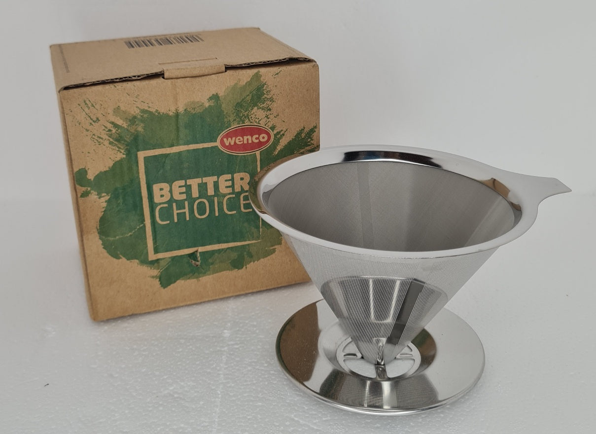 Wenco Edelstahl Kaffeeefilter D 11 cm H 8,5 cm (A)