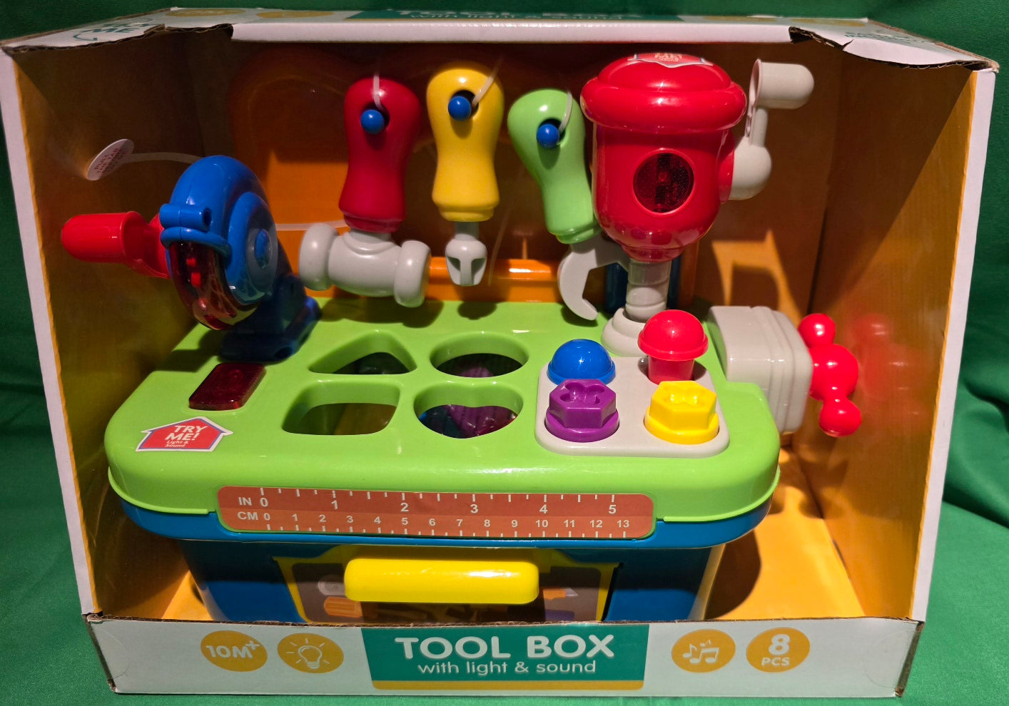Kinder-Werkzeugbank Tool Box mit Licht & Sound Lern-Werkbank, Spielzeug