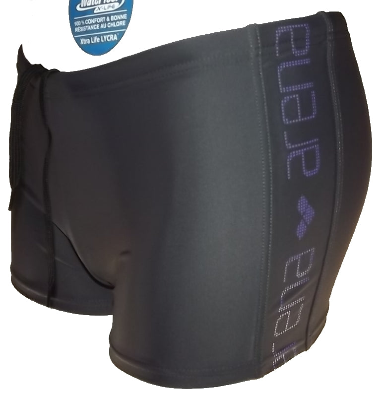 Arena Lodile Boardshort Damen Badeshort deep.grey/bright_violett wht Gr. 34 (A)