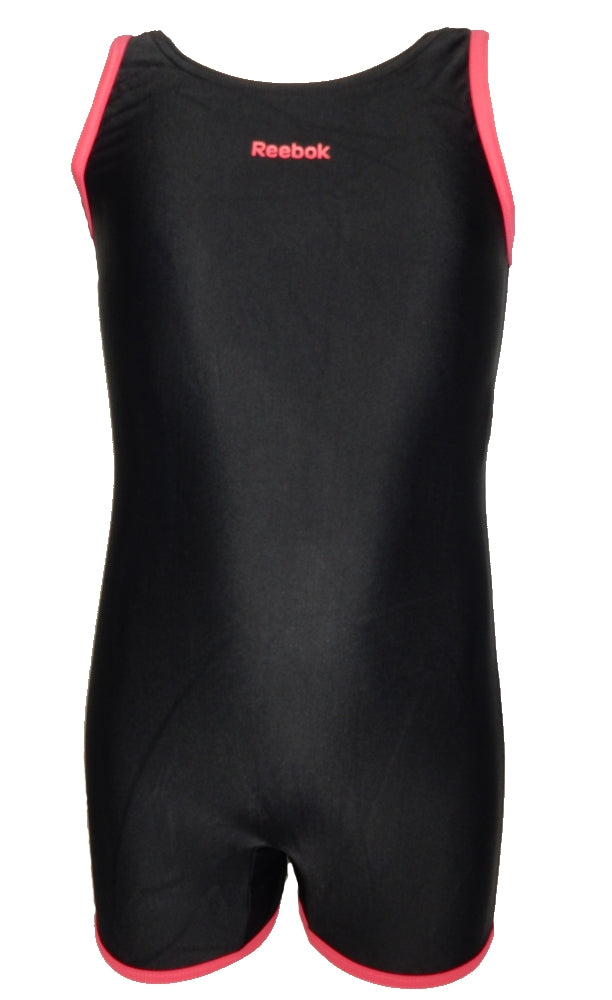 Reebok Mädchen Girls Core Swimsuite schwarz/pink 104/110 oder 122/128 NEU (A)