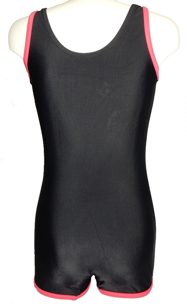 Reebok Mädchen Girls Core Swimsuite schwarz/pink 104/110 oder 122/128 NEU (A)