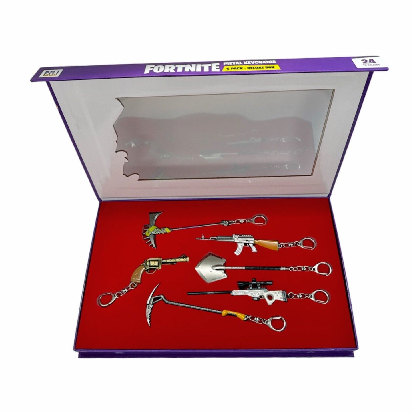 Fortnite Metall KeyChains Schlüsselanhänger 6 Pack Deluxe Box Serie 1