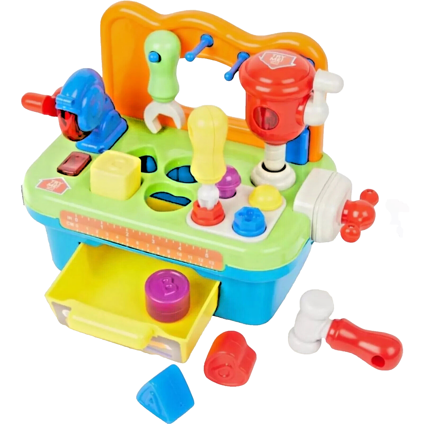 Kinder-Werkzeugbank Tool Box mit Licht & Sound Lern-Werkbank, Spielzeug