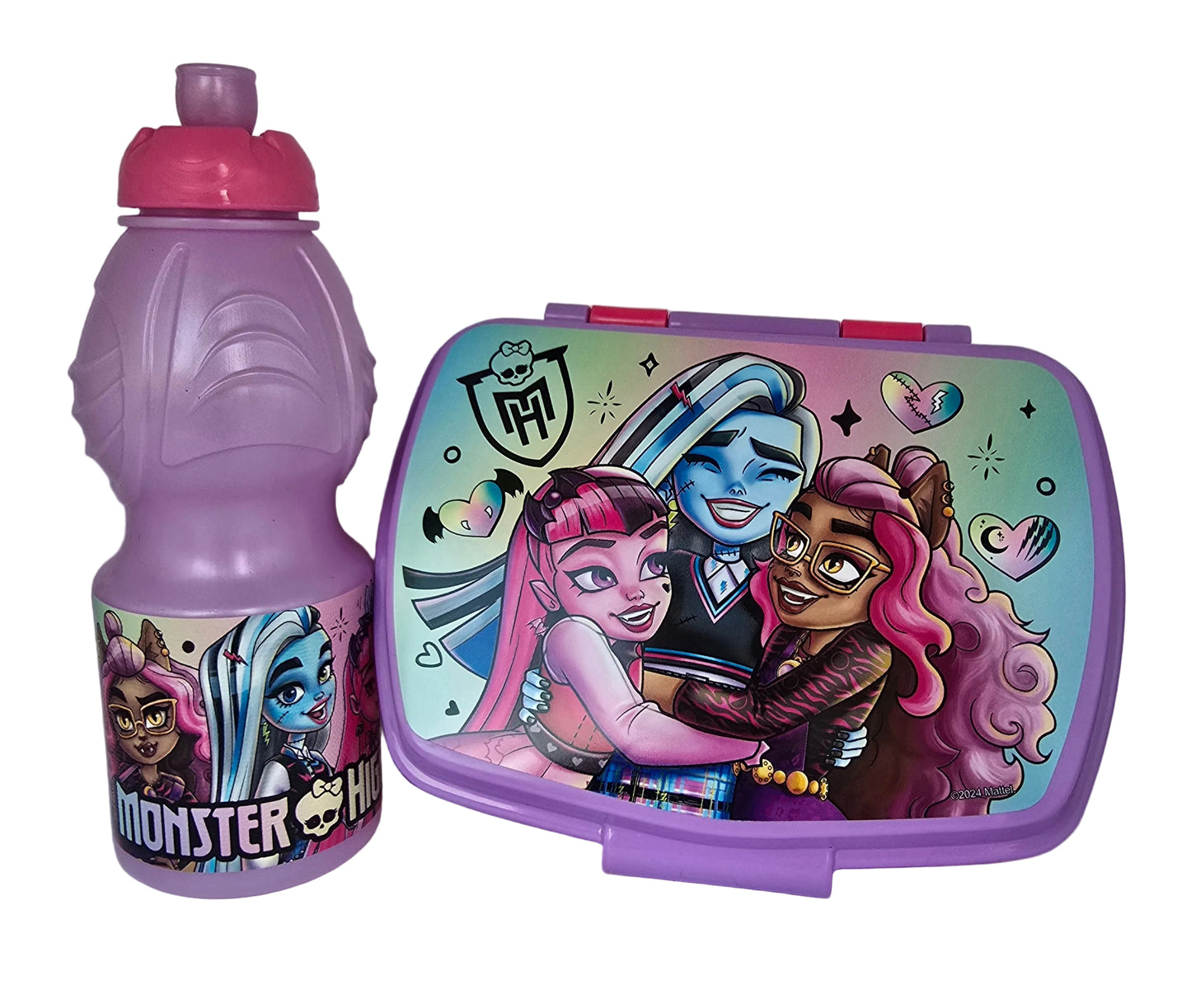 Monster High 2-teiliges Set Brotdose und Trinkflasche