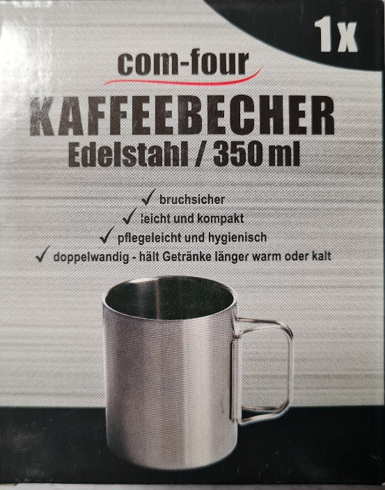 Kaffeebecher Edelstahl 350 ml (A)