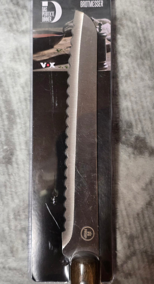 Brotmesser - von das Perfekte Dinner mit Akazienholz Griff 31,5cm