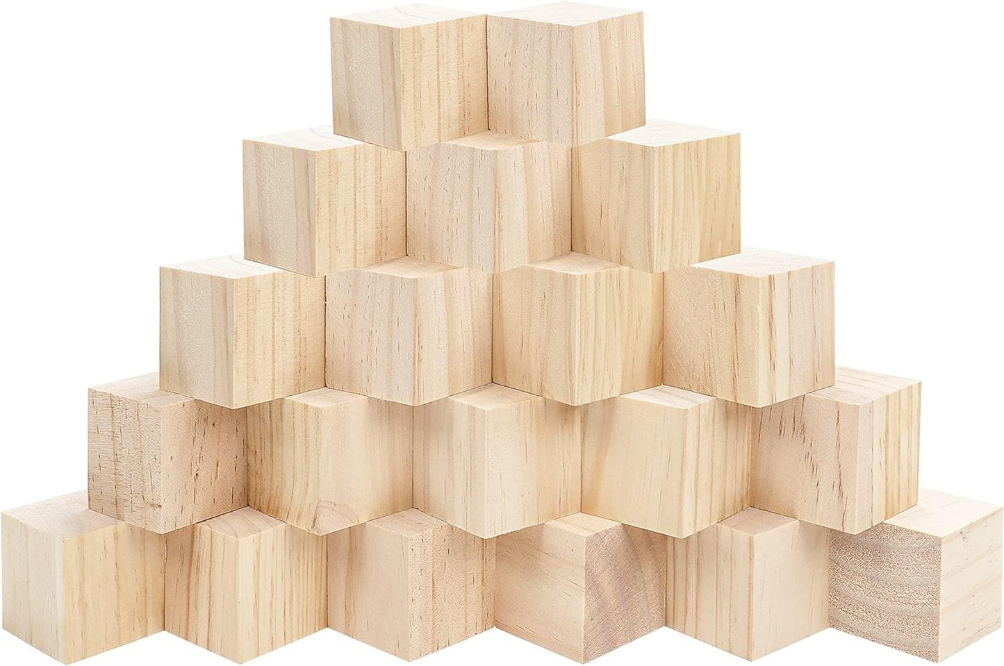 Belle Vous Holzwürfel, Bausteine 5x5x5cm 20 Stk