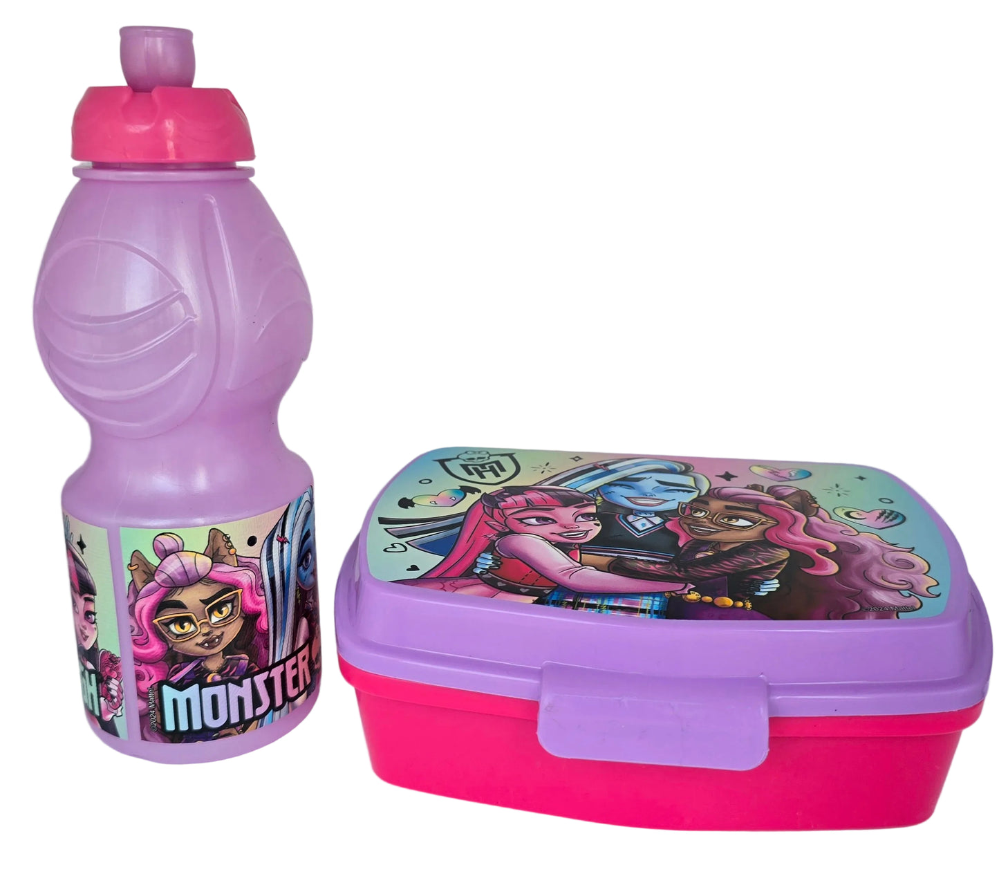 Monster High 2-teiliges Set Brotdose und Trinkflasche
