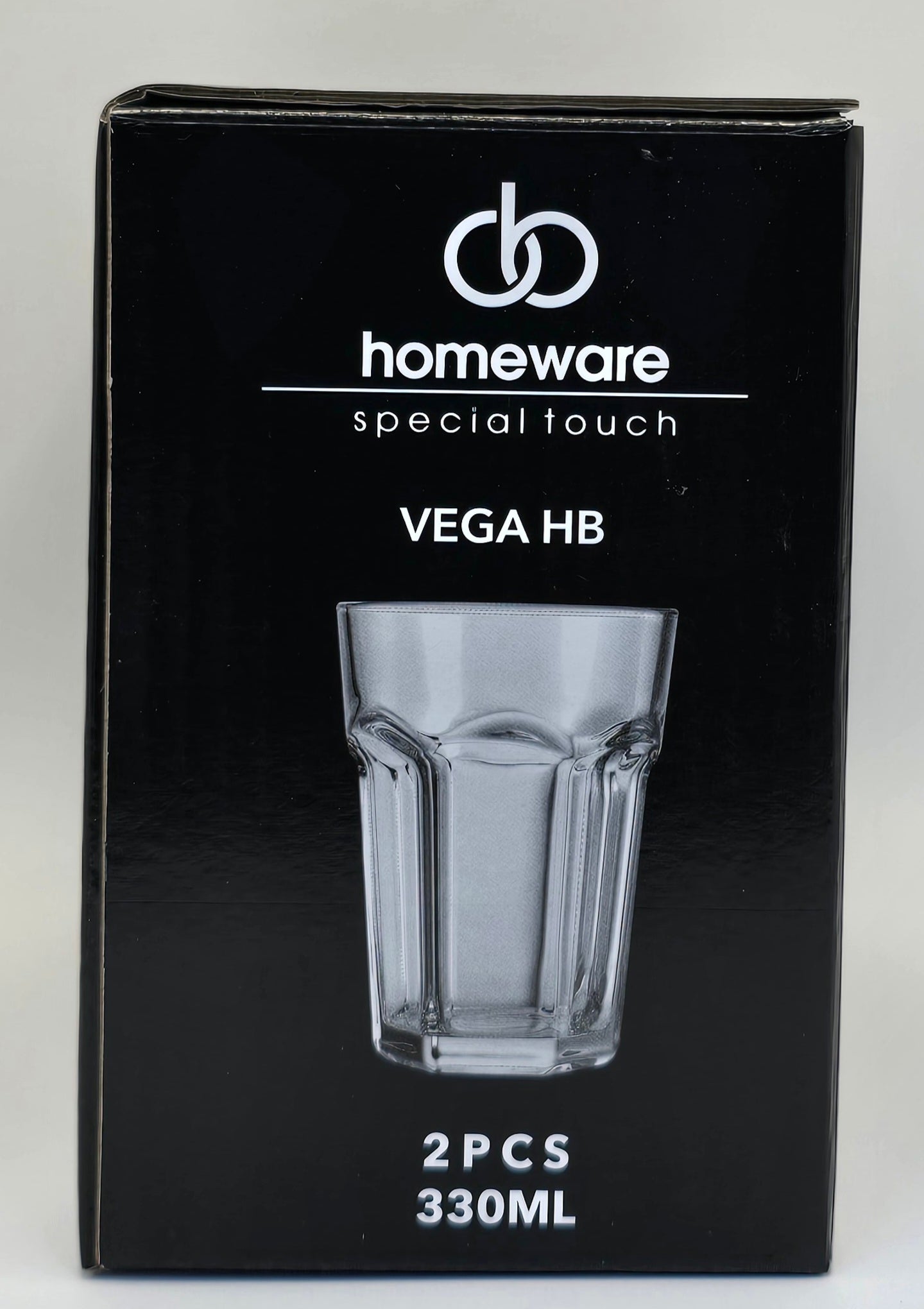 Homeware 2 Becher (Tumbler) aus Glas je 330 ml