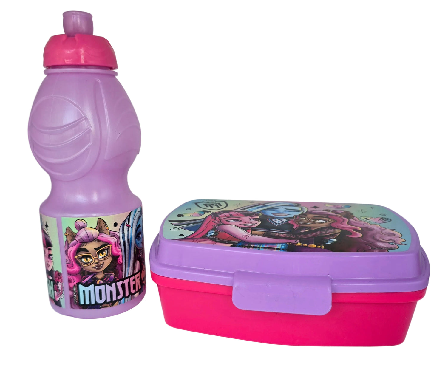 Monster High 2-teiliges Set Brotdose und Trinkflasche